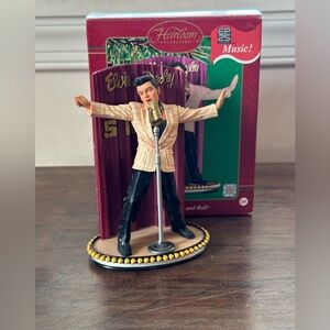 Elvis Christmas ornament musical The King of Rock and Roll Carlton Cards